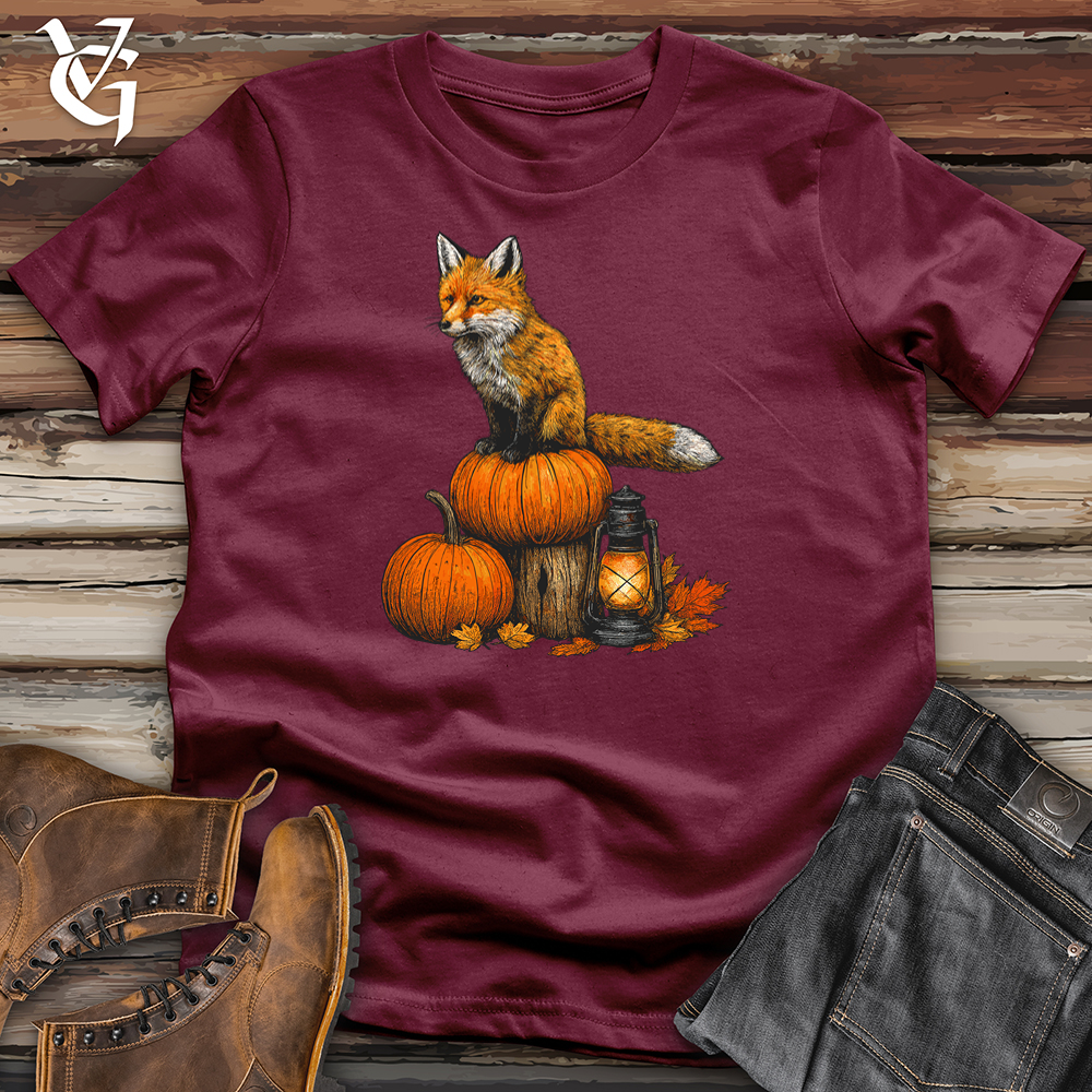 Pumpkin Fox Perch Softstyle Tee