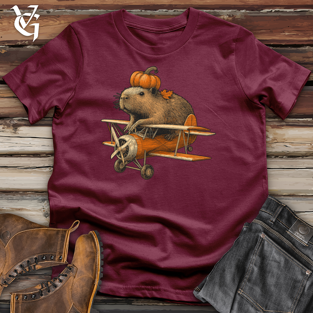 Capybara Pumpkin Aviator Softstyle Tee