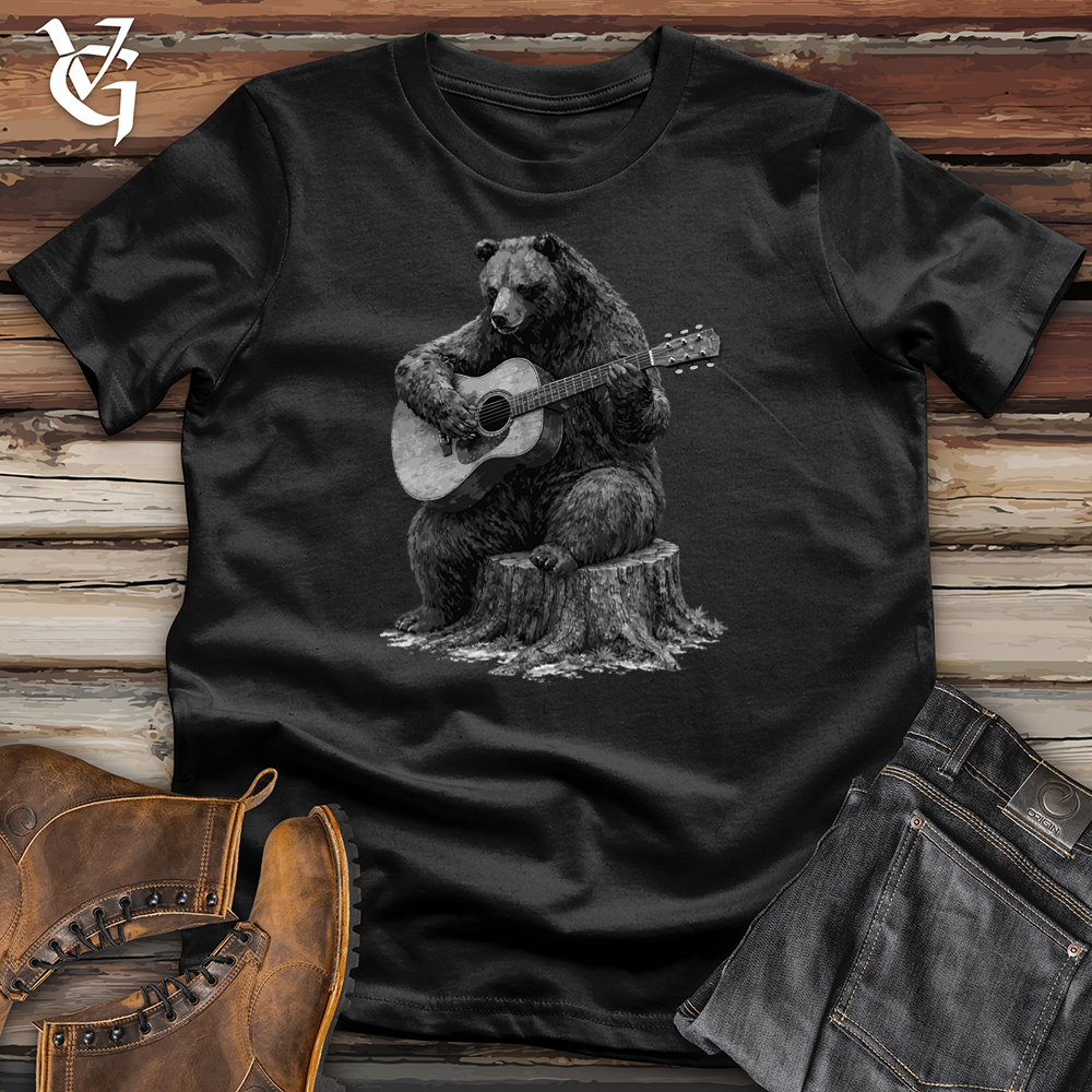 Bear Playing Guitar Softstyle Tee