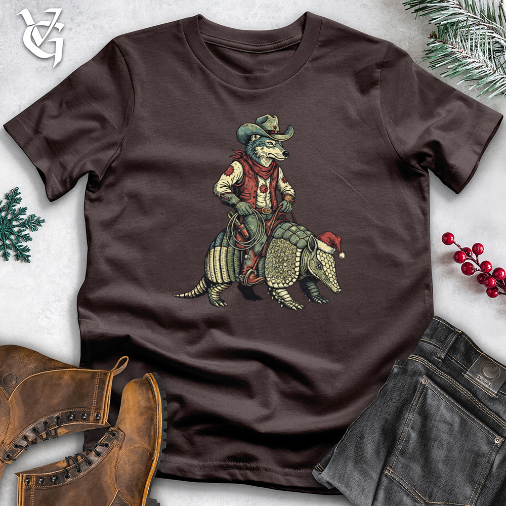 Christmas Wolf With Armadillo Tee