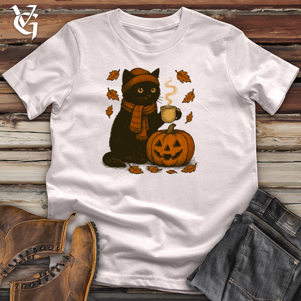 Black Cat Halloween Softstyle Tee