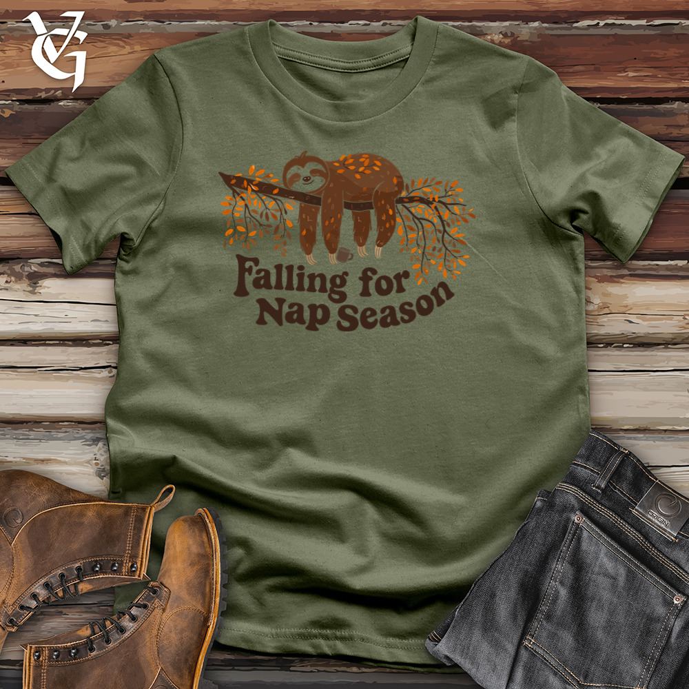 Falling For Nap Season Sloth Softstyle Tee