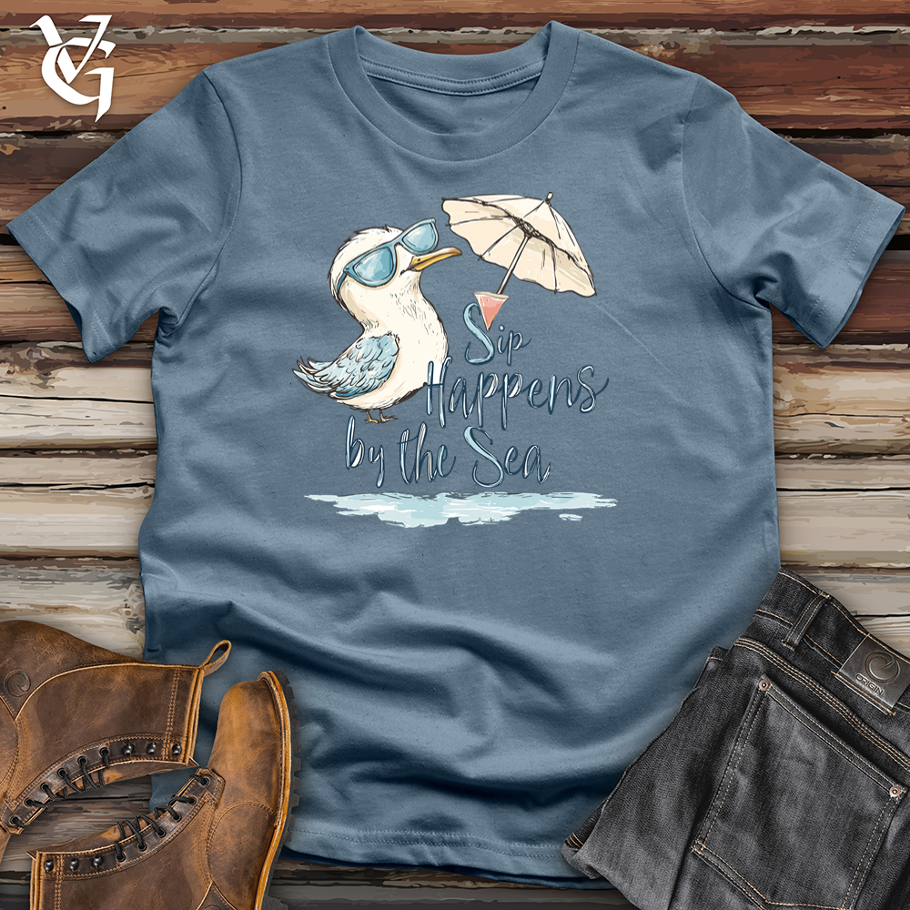 Sip Happens By The Sea Softstyle Tee