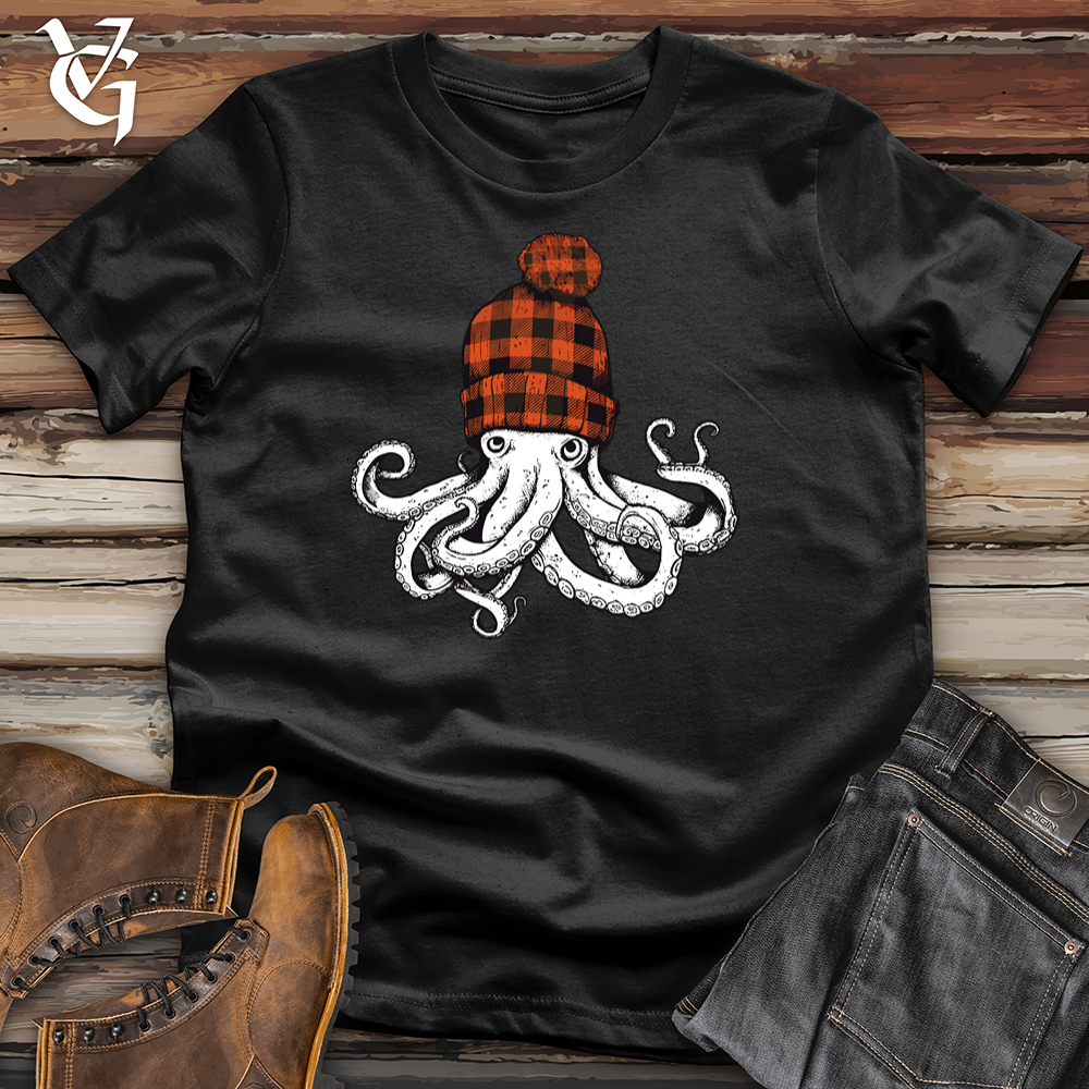 Octopus Plaid Beanie Softstyle Tee