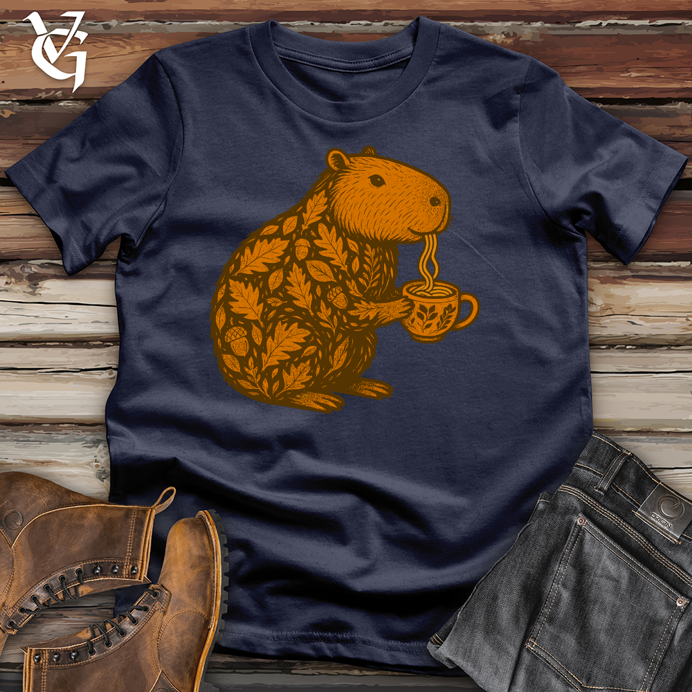 Autumn Capybara Noodles Softstyle Tee