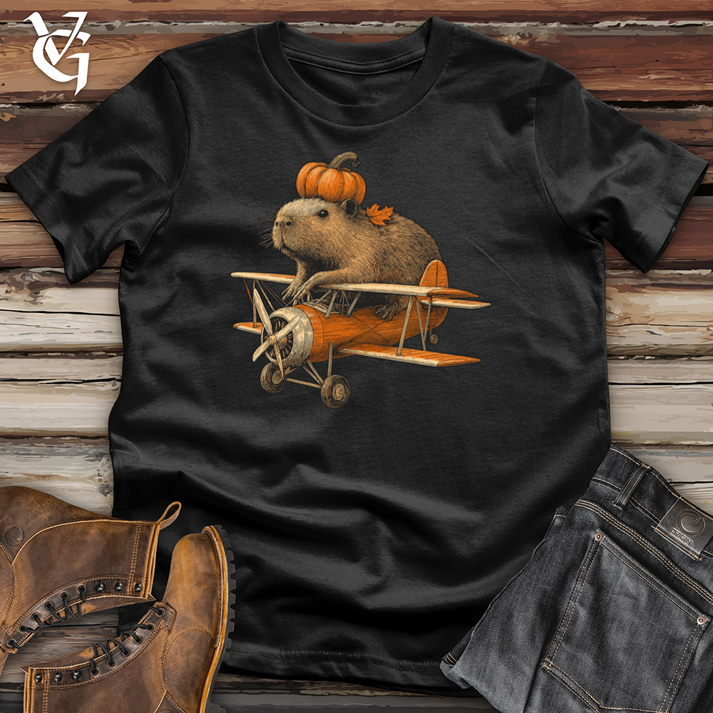 Capybara Pumpkin Aviator Softstyle Tee