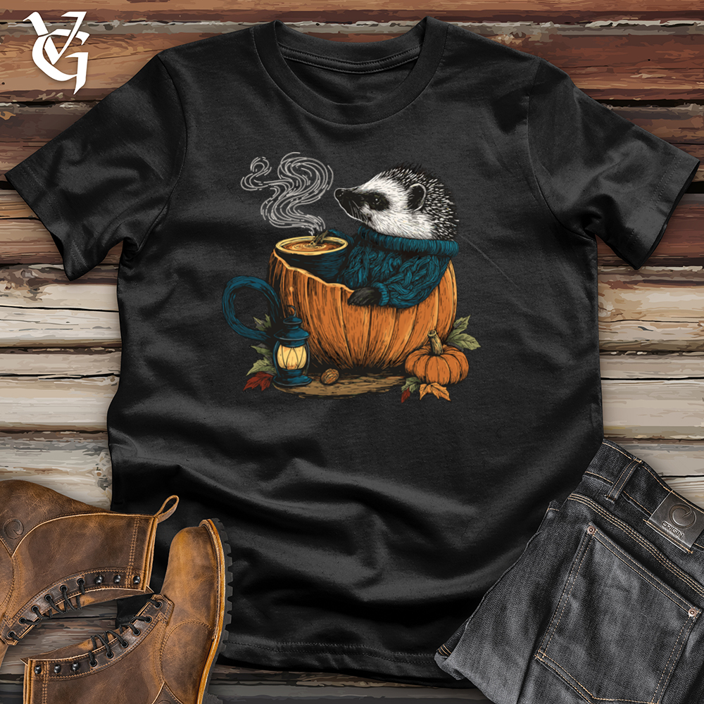 Hedgehog Pumpkin Latte Lounge Softstyle Tee