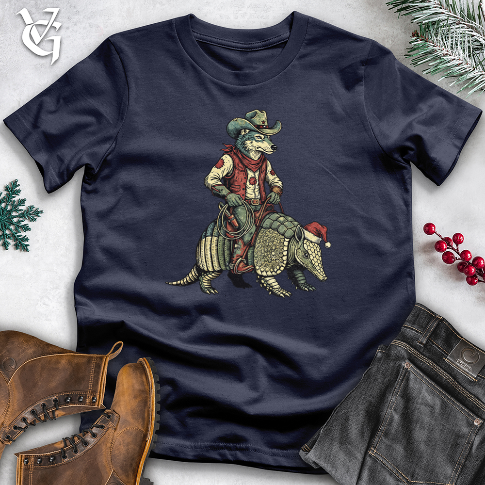 Christmas Wolf With Armadillo Tee