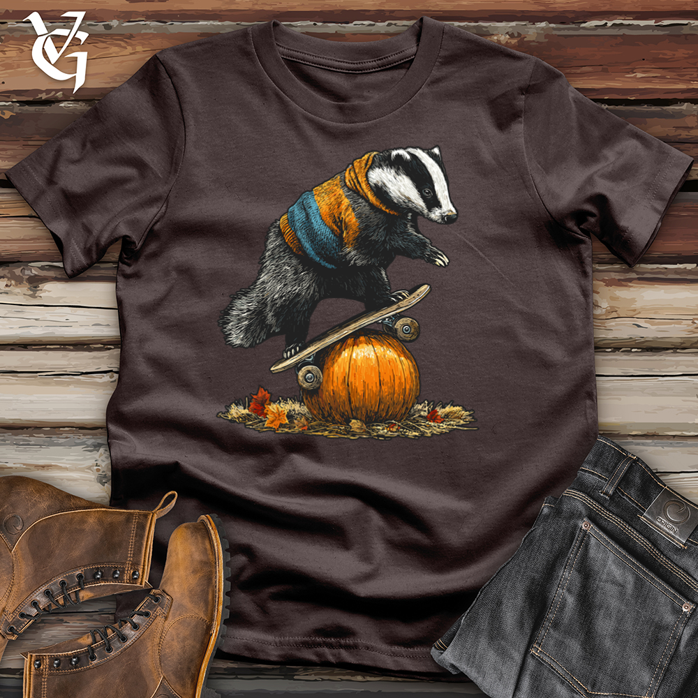 Pumpkin Skateboard Badger Softstyle Tee