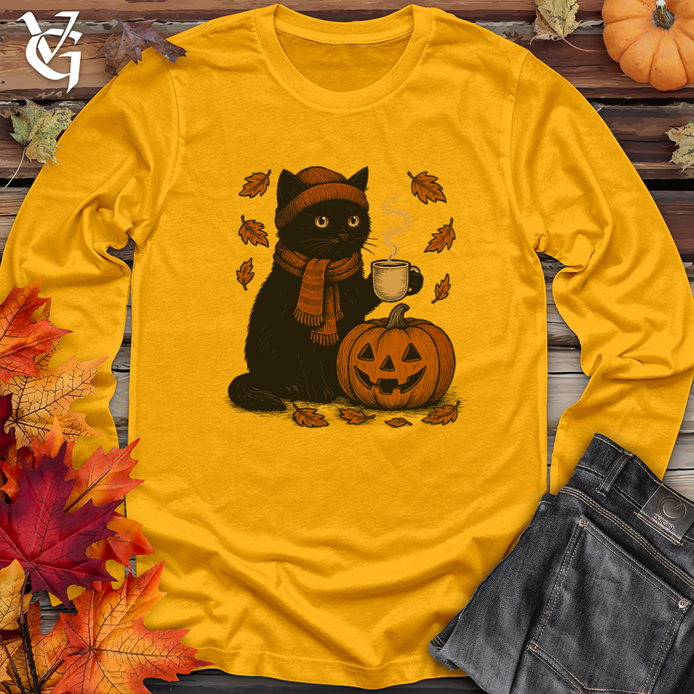 Black Cat Halloween Long Sleeve