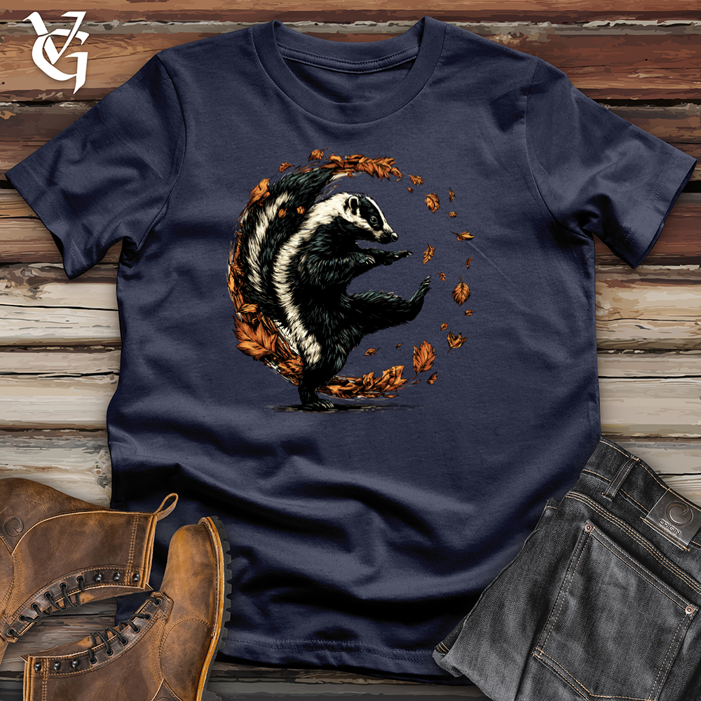 Leafy Autumn Skunk Softstyle Tee
