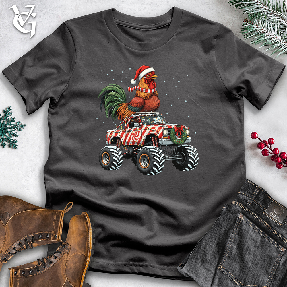 Holiday Chicken With Monster Truck Softstyle Tee