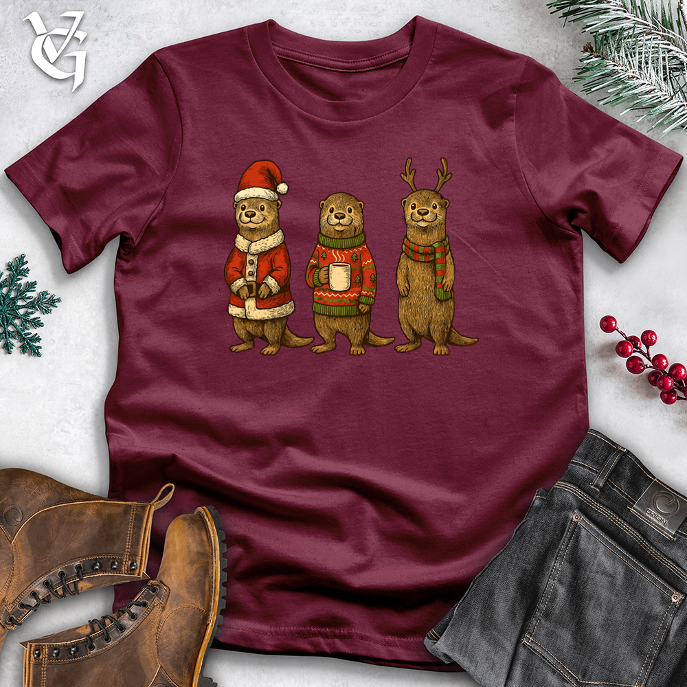 Christmas Dressed Up 3 Otter Softstyle Tee
