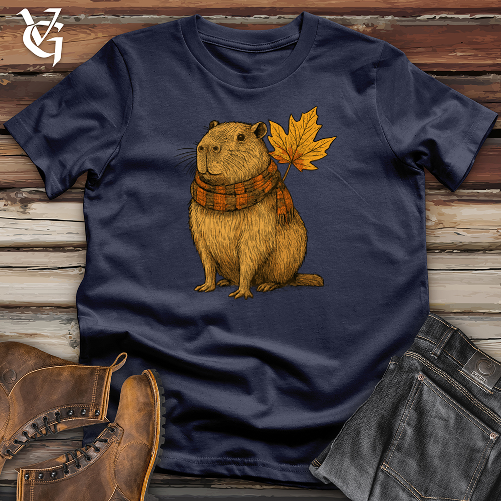 Autumn Capybara Chillin Softstyle Tee