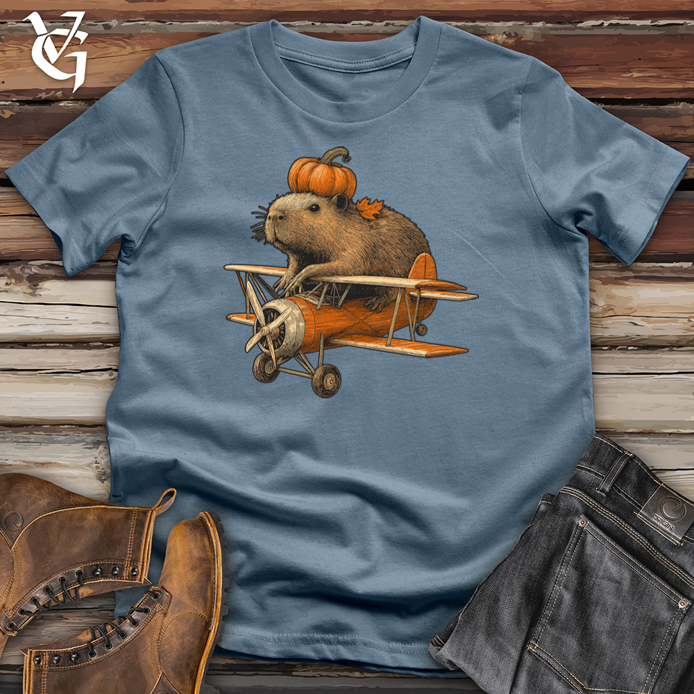Capybara Pumpkin Aviator Softstyle Tee