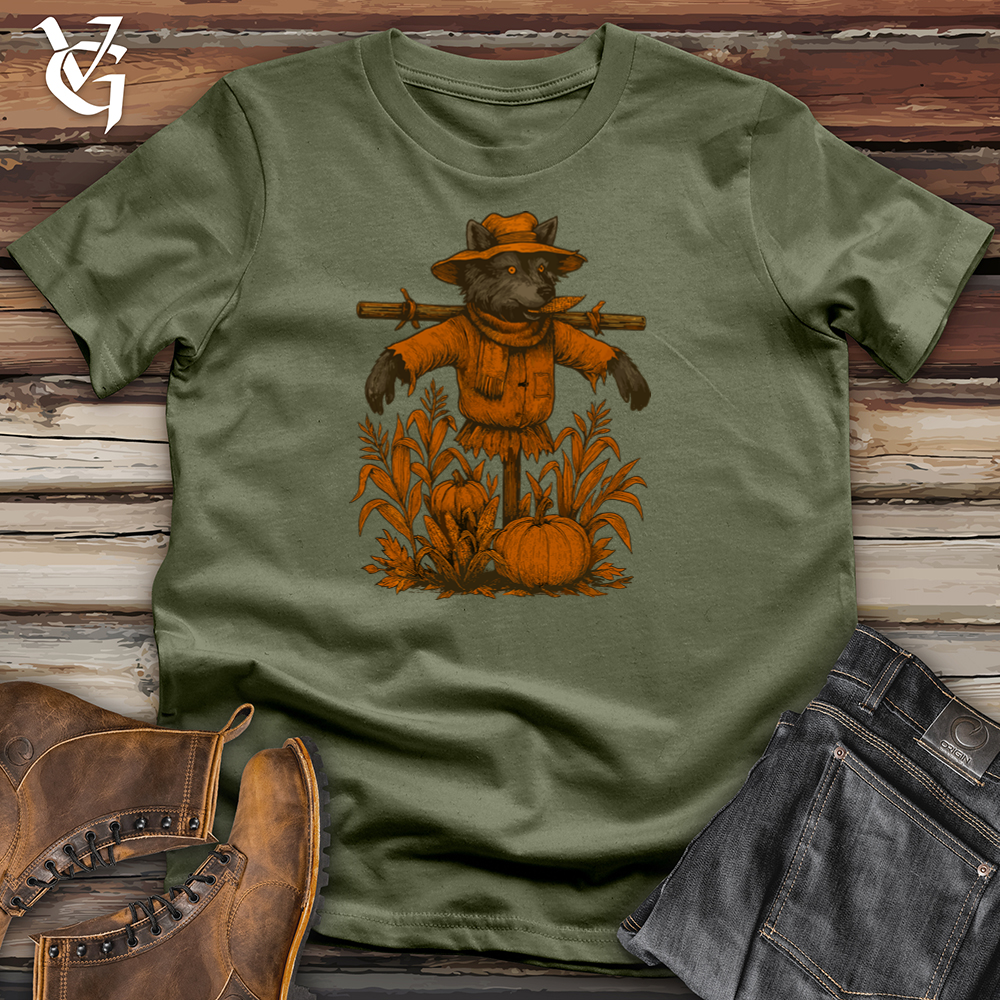 Wolf Halloween Scarecrow Softstyle Tee