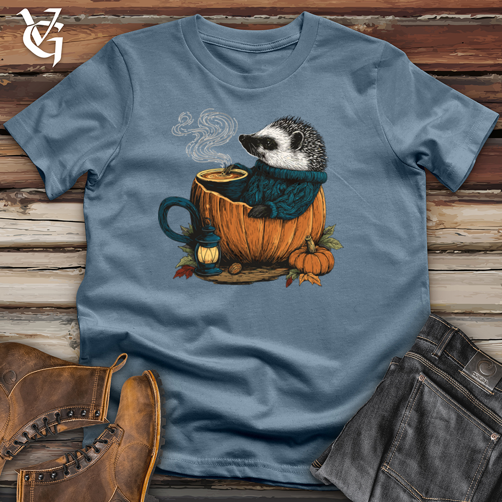 Hedgehog Pumpkin Latte Lounge Softstyle Tee