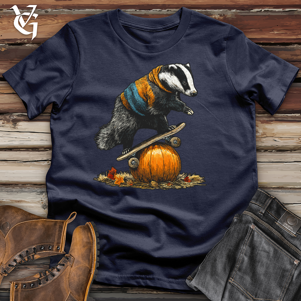 Pumpkin Skateboard Badger Softstyle Tee