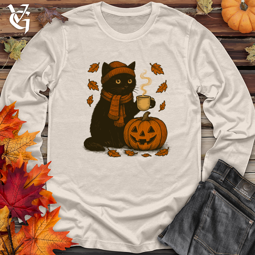 Black Cat Halloween Long Sleeve