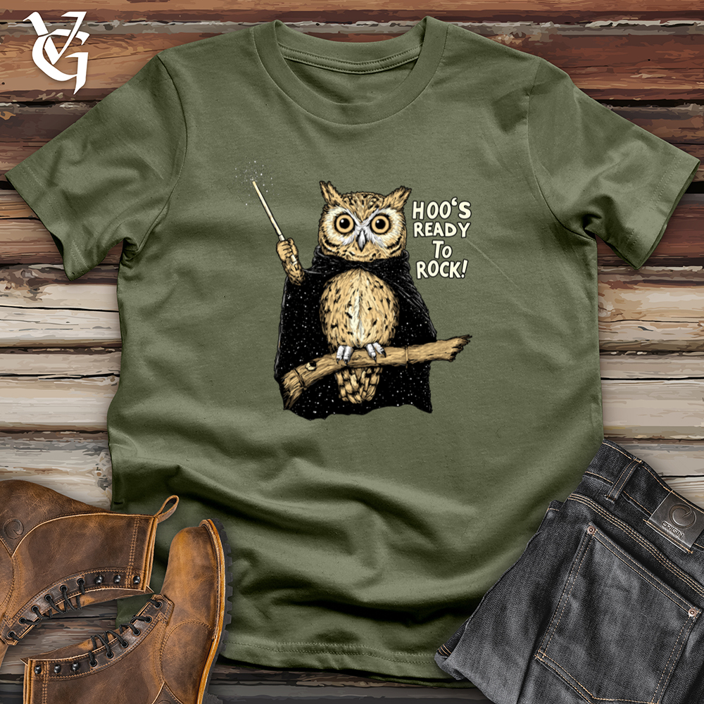 Hoo's Ready To Rock Owl Softstyle Tee