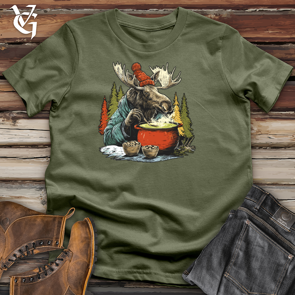 Moose Drinking Soup Tee