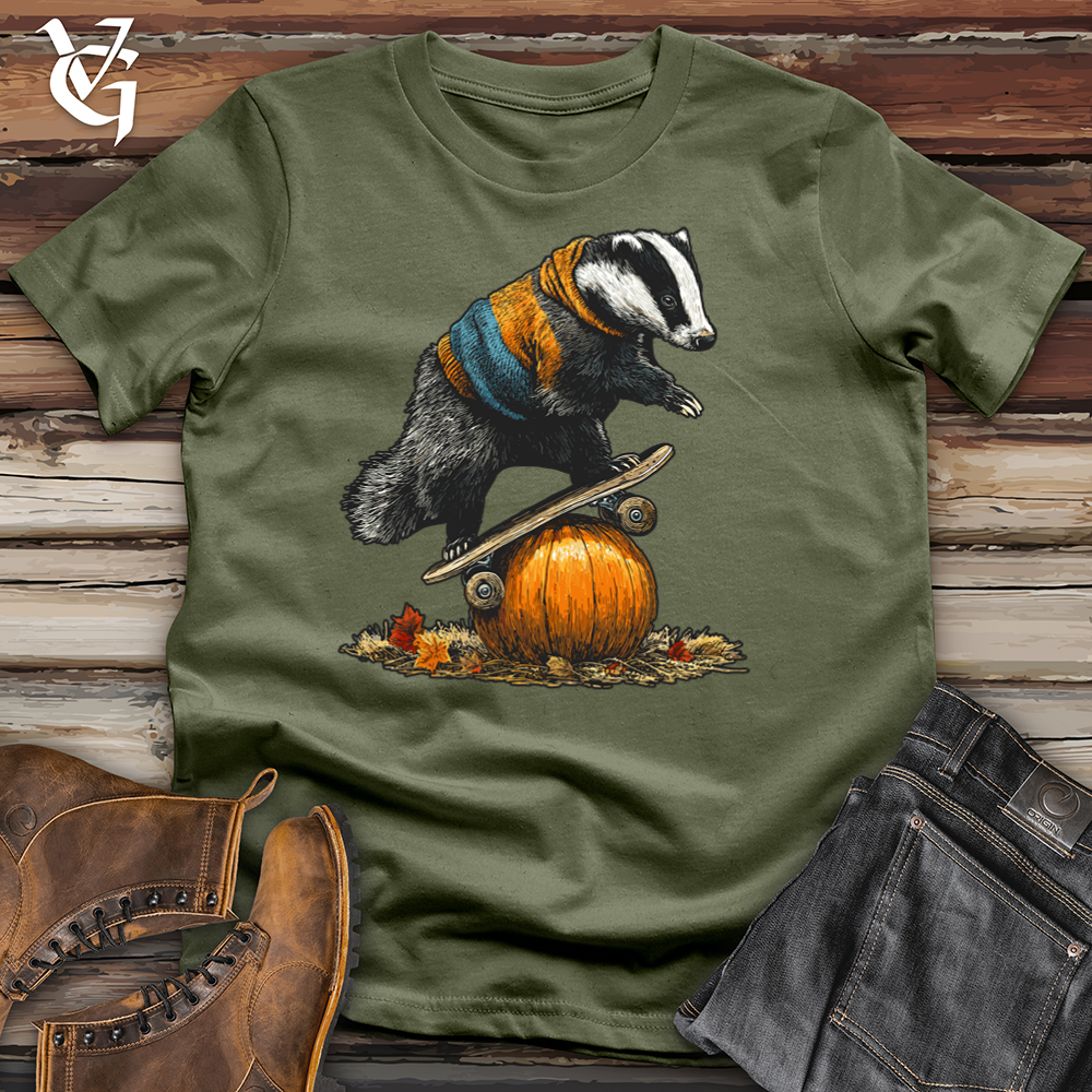 Pumpkin Skateboard Badger Softstyle Tee