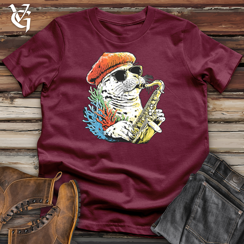 Leopard Seal Saxophone Softstyle Tee