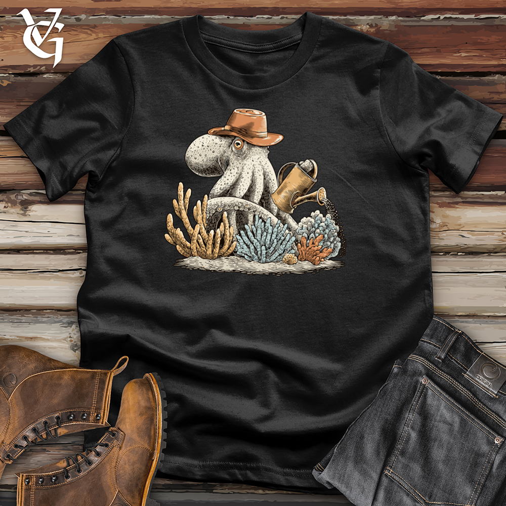 Octopus Coral Watering Softstyle Tee