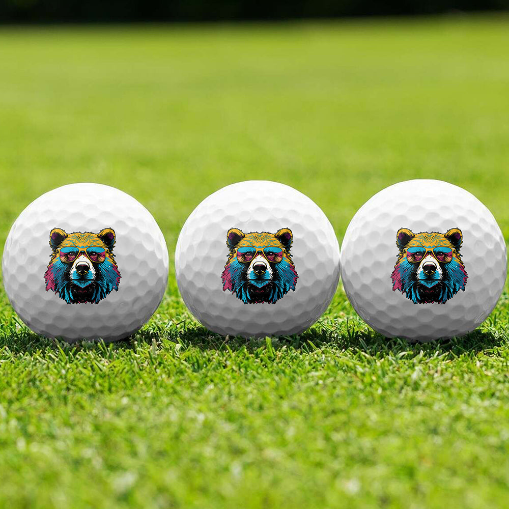 Bear Ballin Golf Ball 3 Pack