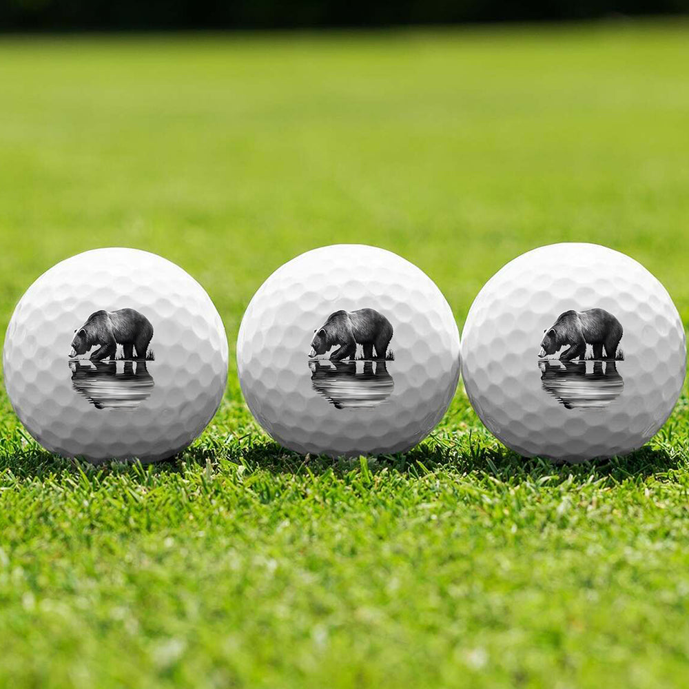 Bear Reflection Golf Ball 3 Pack