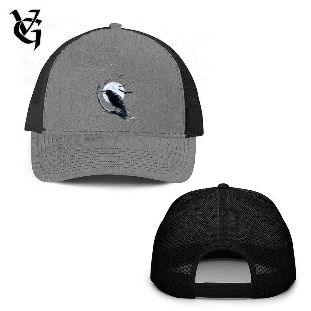 Cold Winter Raven Trucker Hat
