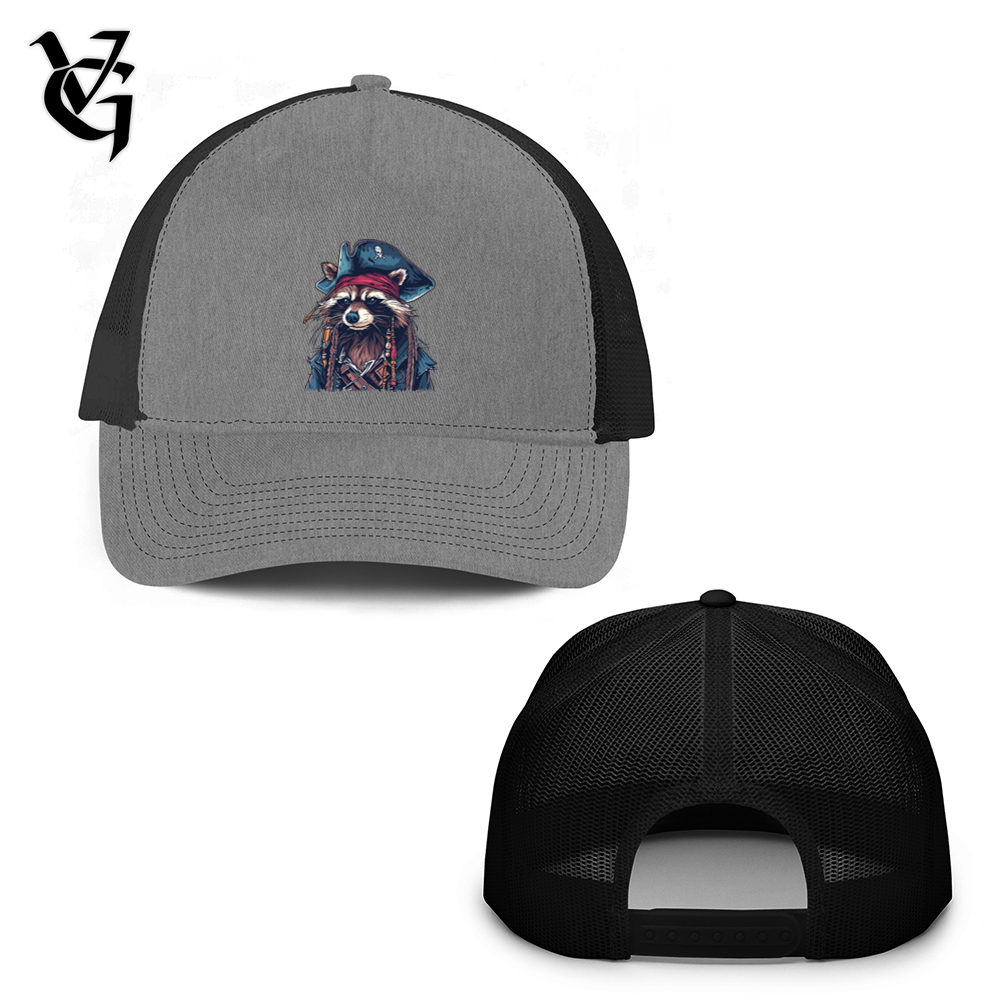 Raccoon Pirate Trucker Hat