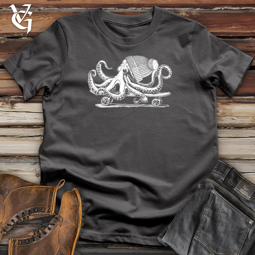 Octopus Chillin Skateboard Softstyle Tee