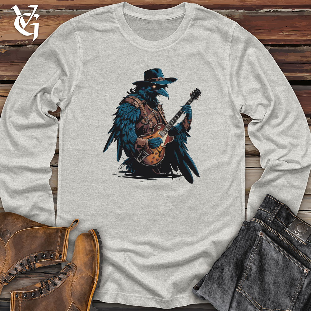 Raven With Guitar Long Sleeve