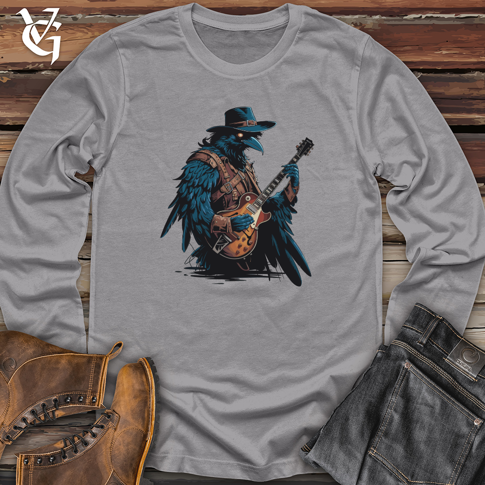 Raven With Guitar Long Sleeve