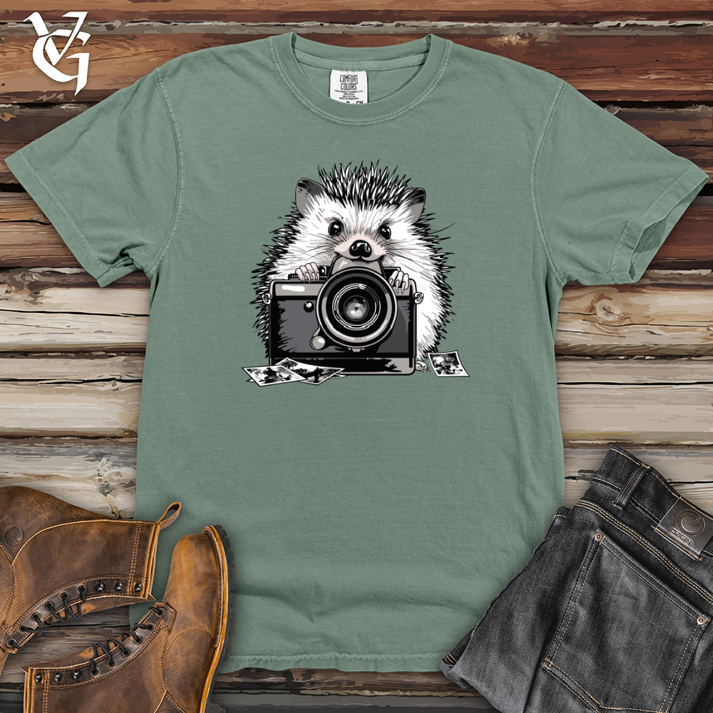 Hedgehog Shutterbug Snapshot Heavy Cotton Comfort Colors Tee