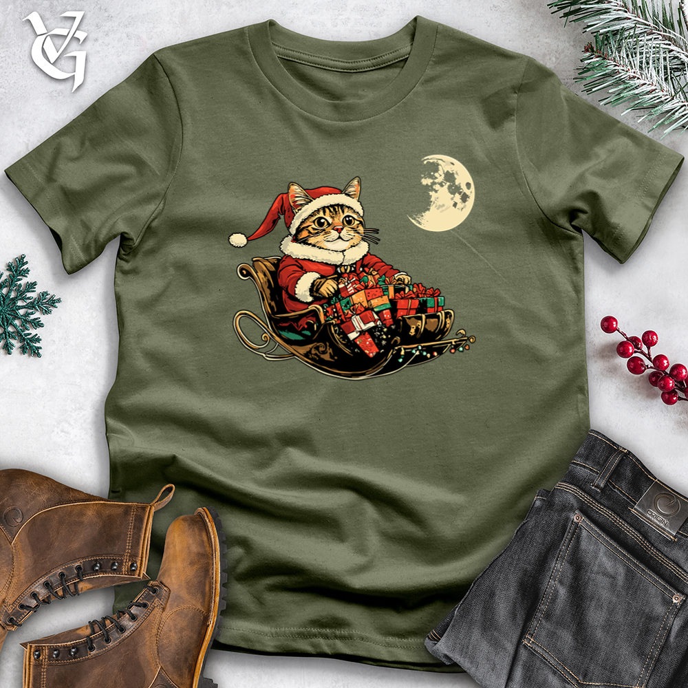 Cat Midnight Sleigh Softstyle Tee