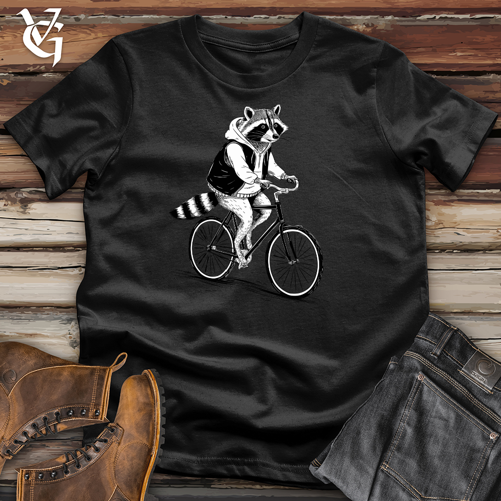 Raccoon Riding Cycle Softstyle Tee