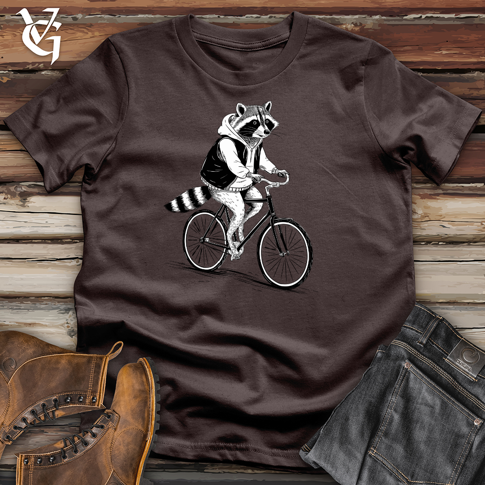 Raccoon Riding Cycle Softstyle Tee