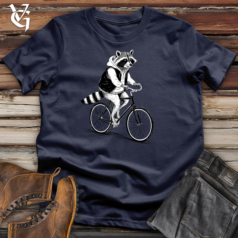 Raccoon Riding Cycle Softstyle Tee