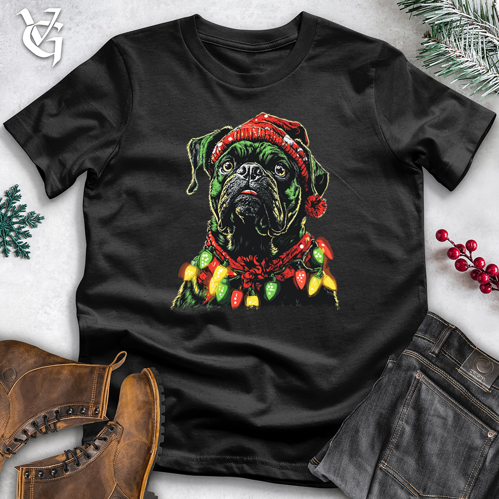 Christmas Light Dog Thief Cotton Tee