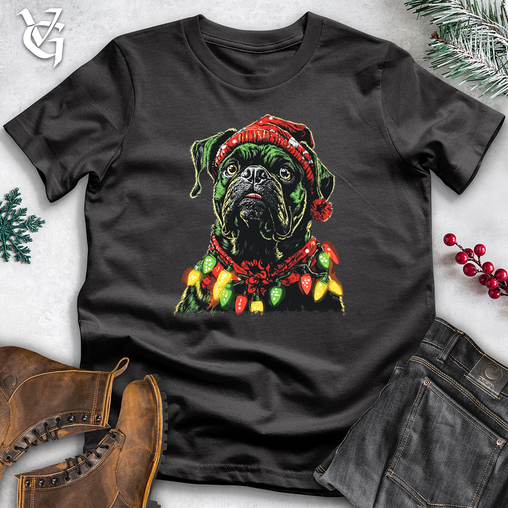 Christmas Light Dog Thief Cotton Tee