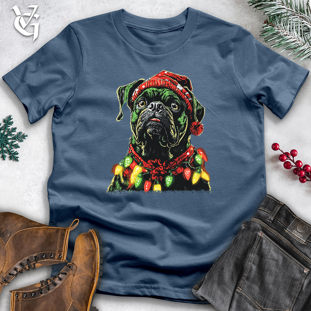 Christmas Light Dog Thief Cotton Tee