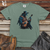 Raven With Guitar Heavy Cotton Comfort Colors Tee