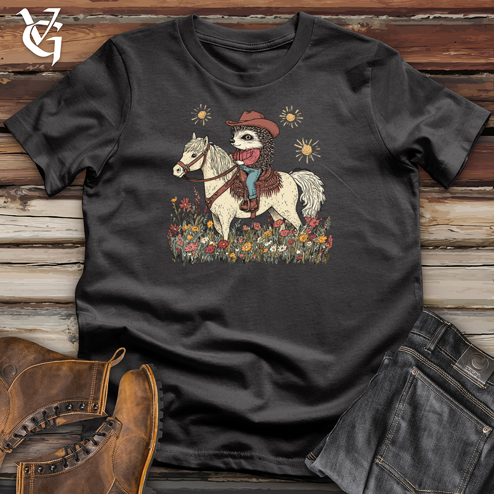 Hedgehog Cowboy Cotton Tee