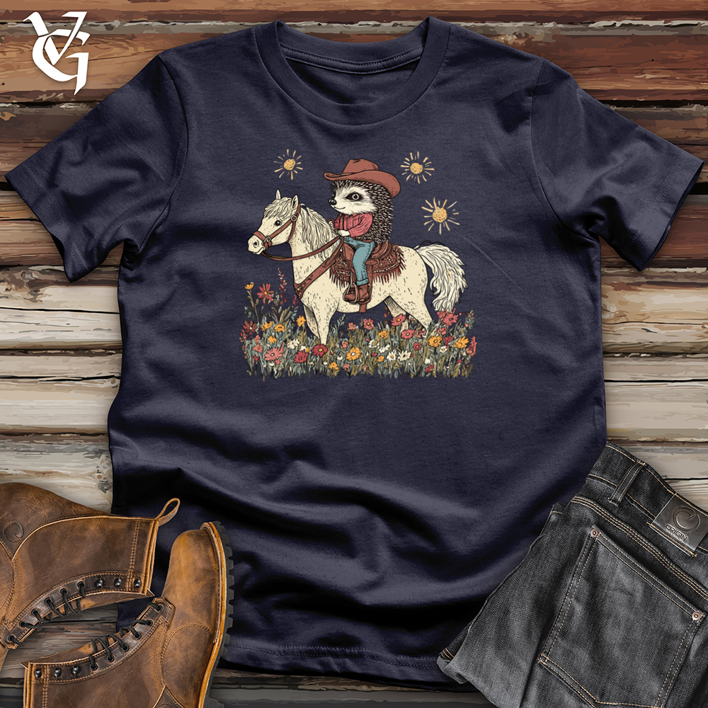 Hedgehog Cowboy Cotton Tee