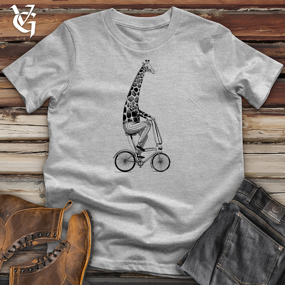 Cycling Giraffe Cotton Tee