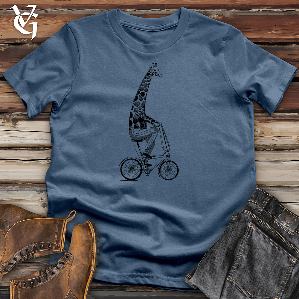 Cycling Giraffe Cotton Tee