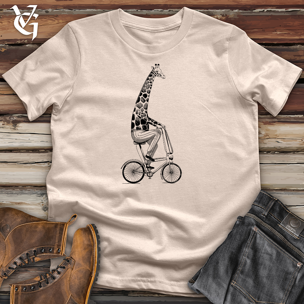 Cycling Giraffe Cotton Tee