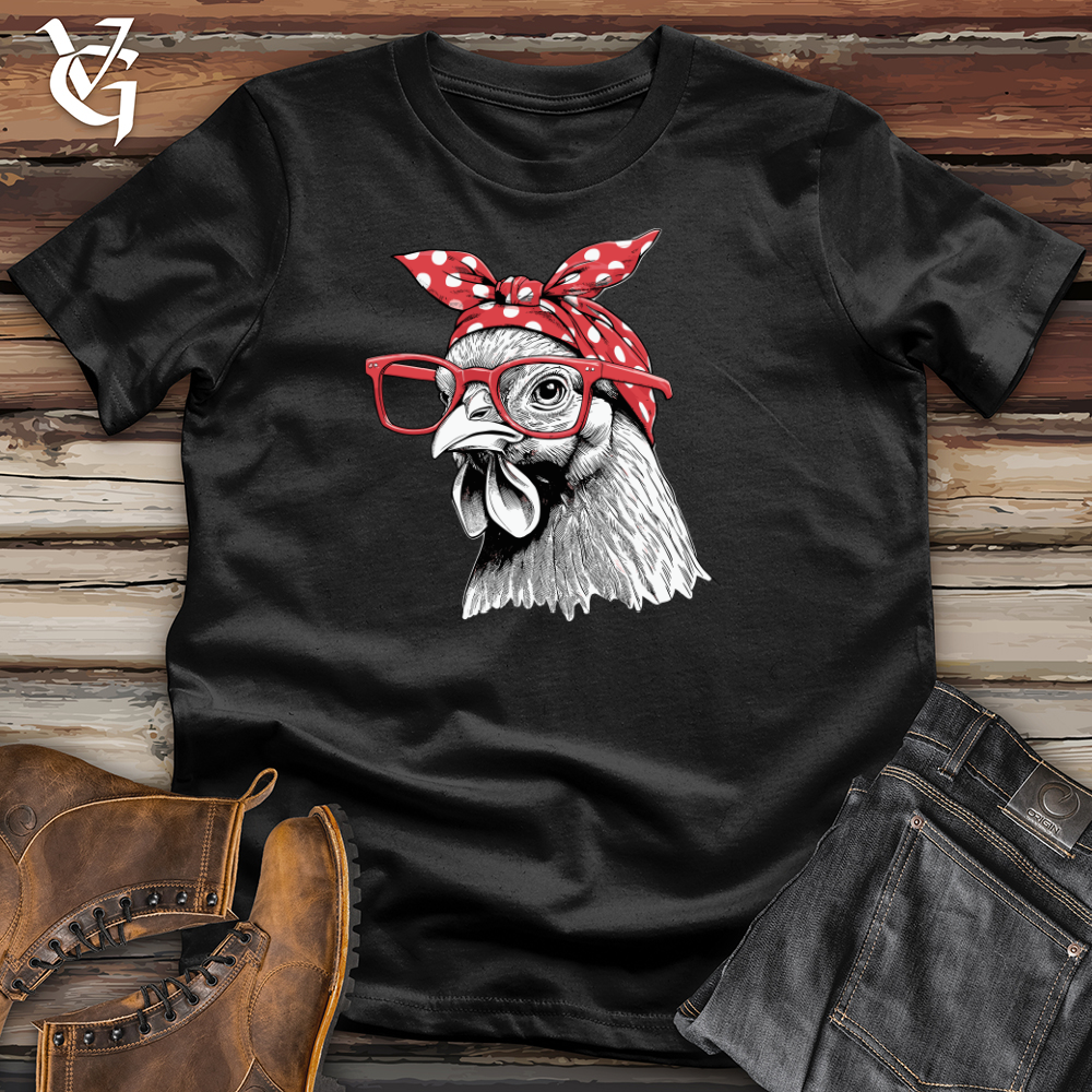 Chicken Wearing Glasses Softstyle Tee